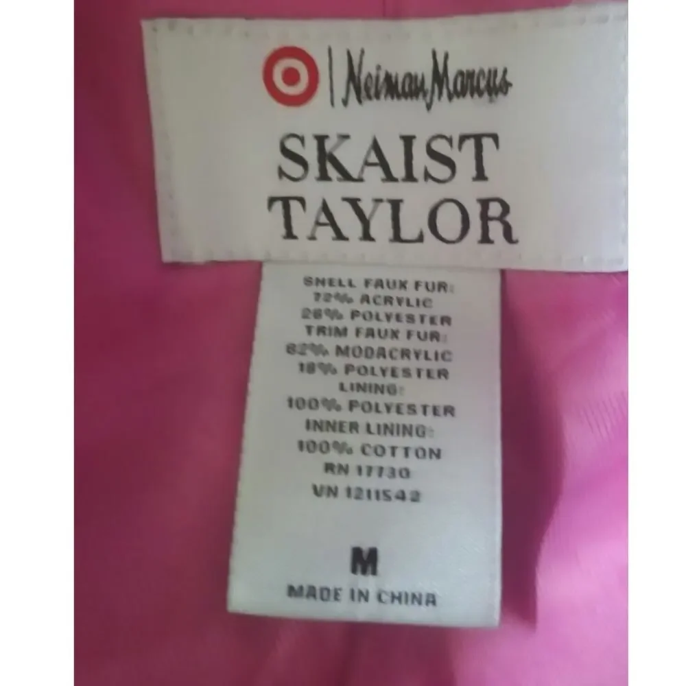 Skaist Taylor Neiman Marcus for Target Faux Fur Vest Black Size Medium